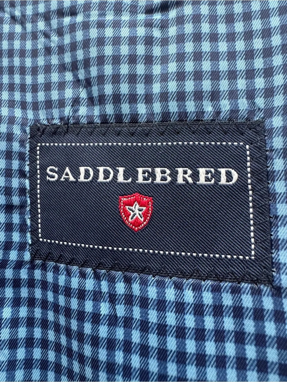 Saddlebred Navy Blue Two-Button Sport Coat